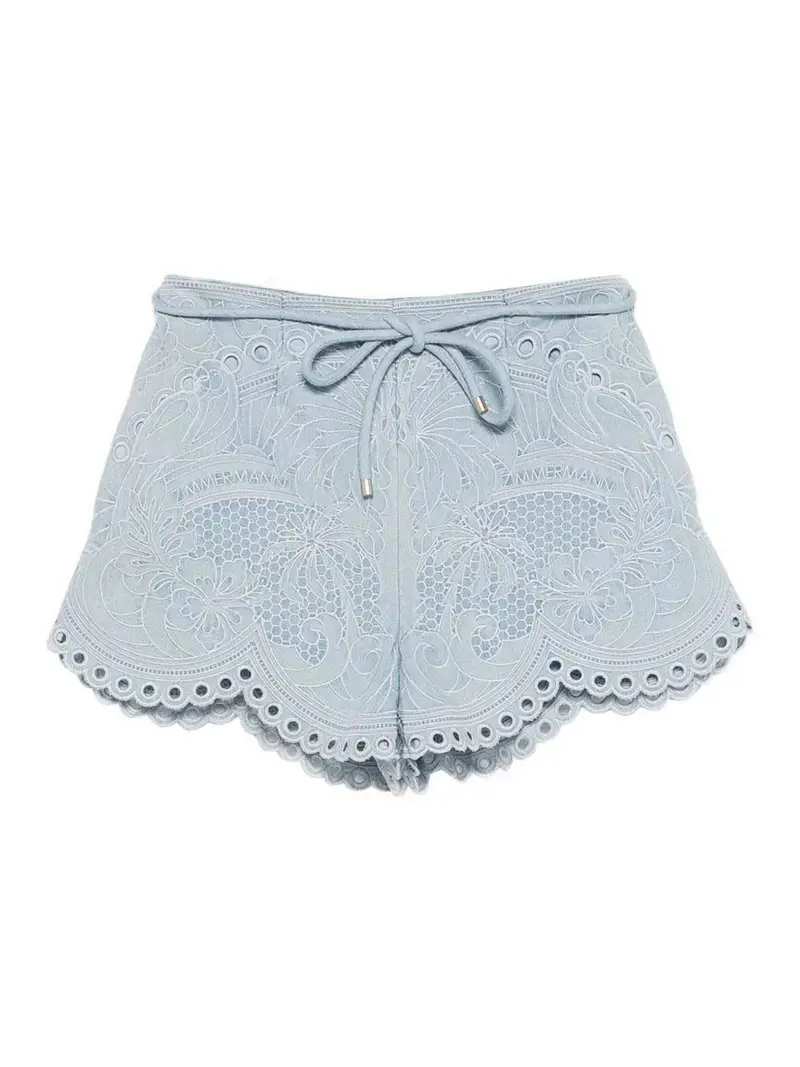 Shorts in denim chiaro diurno Blu