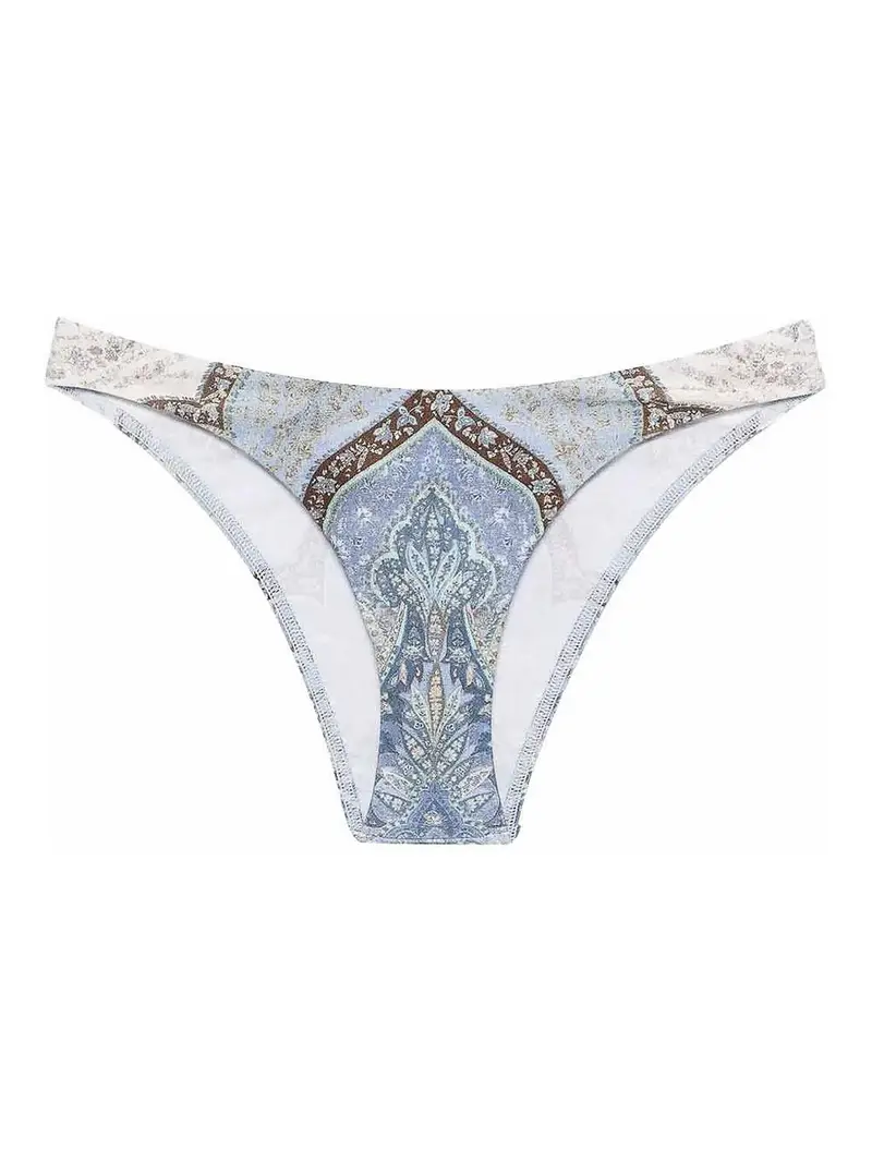 Zimmermann Slip Bikini Wanderlust Scoop In Lycra Multicolore