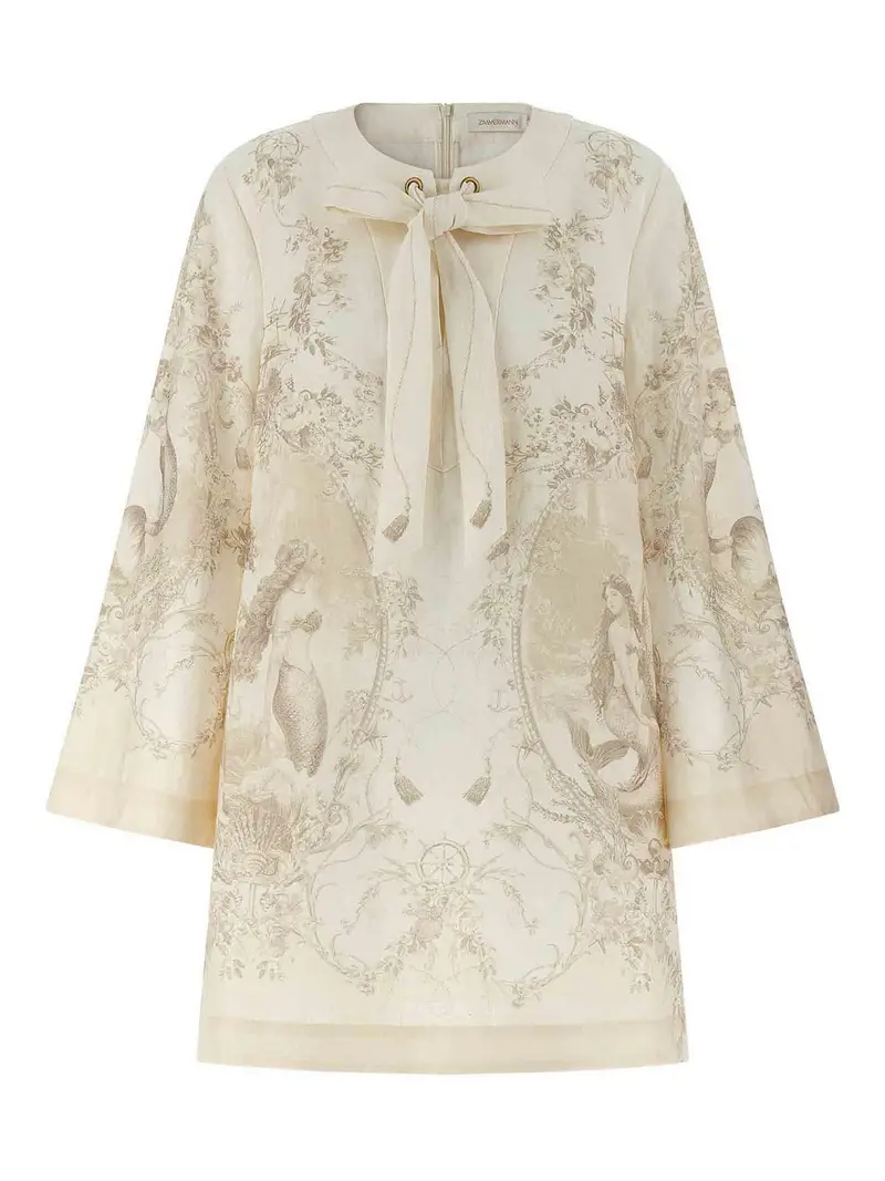 Vestito a tunica Beige