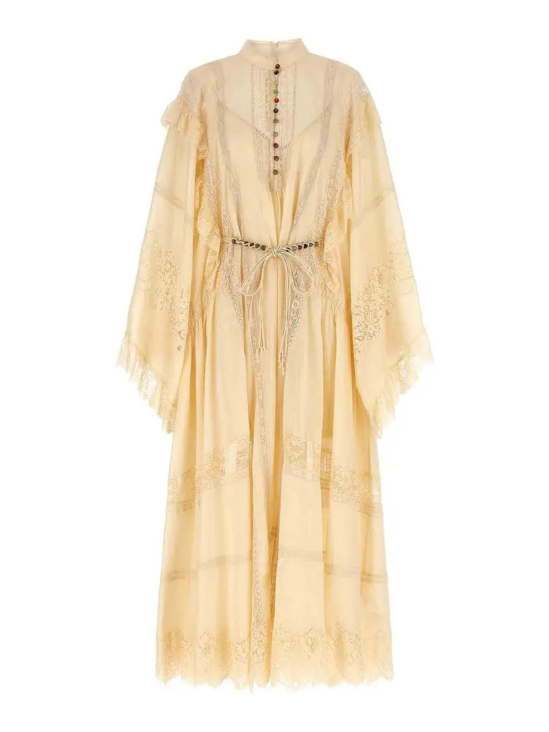 Vestito in pizzo Rhiannon Bianco