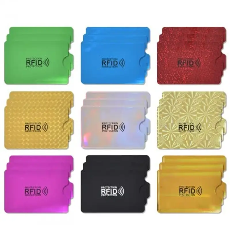 Zimoer 27 Custodie Blocco Rfid E Nfc, Blocco Rfid, Proteggi Carte Di Credito Contactless, Protezione Carte Di Credito, Rfid Protection Card, Protezione Rfid, Protezione Per Carta Di Credito
