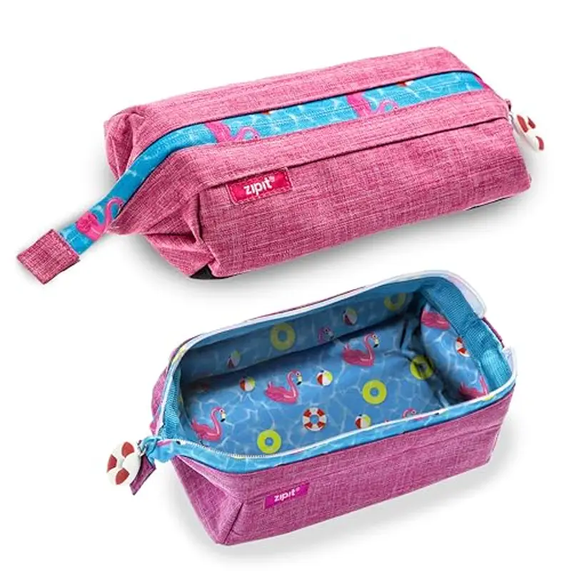 ZIPIT Astuccio Lenny per ragazze | Astuccio per matite di grande capacità | Astuccio per la scuola, l'università e miniatura 2