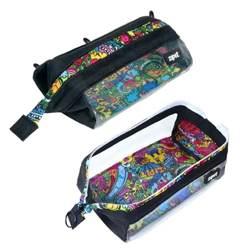 ZIPIT Astuccio trasparente Lenny | Astuccio per matite di grande capacità | Astuccio per scuola, università e ufficio