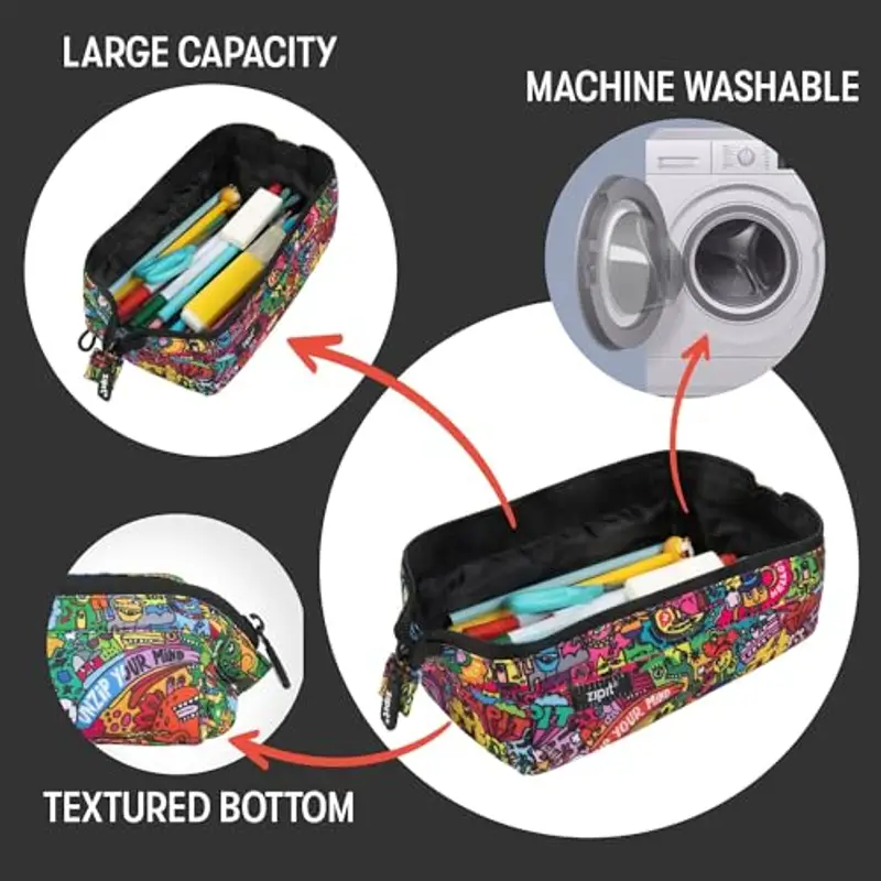 ZIPIT Lenny - Astuccio, Doodles (Multicolore) - PC-LIO2 miniatura 3