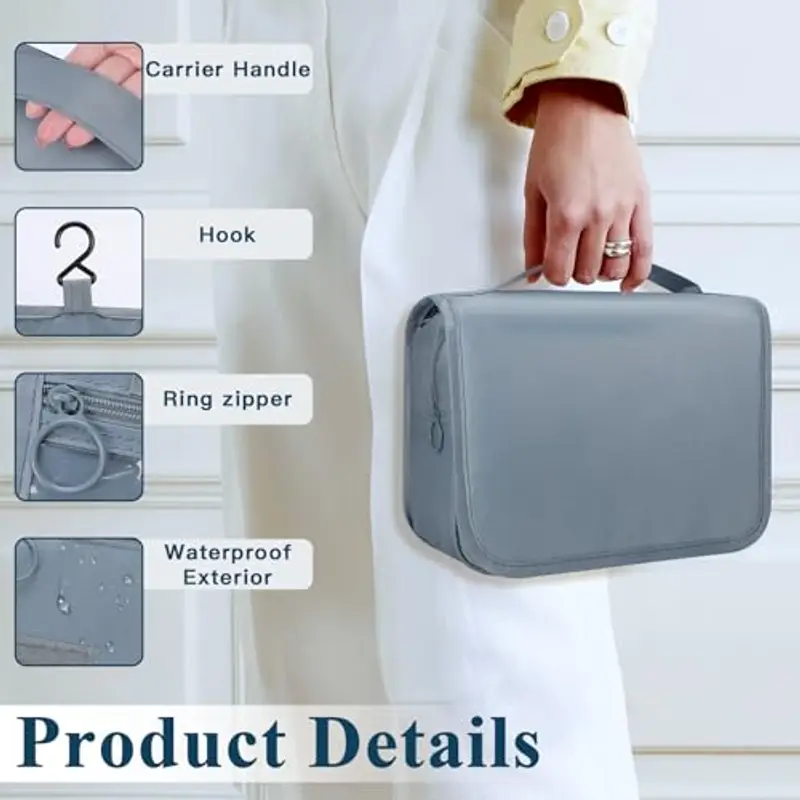 Zivacate Beauty Case Grigio 2169930 miniatura 2