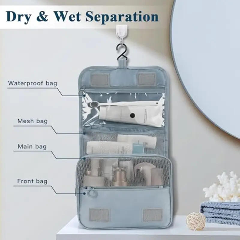 Zivacate Beauty Case Grigio 2169930 miniatura 3