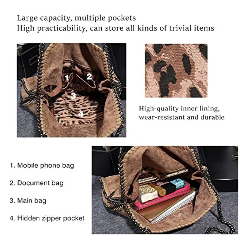 ZIYUEZIKUN Borsa a tracolla Donna Arancione 2268032 miniatura 3