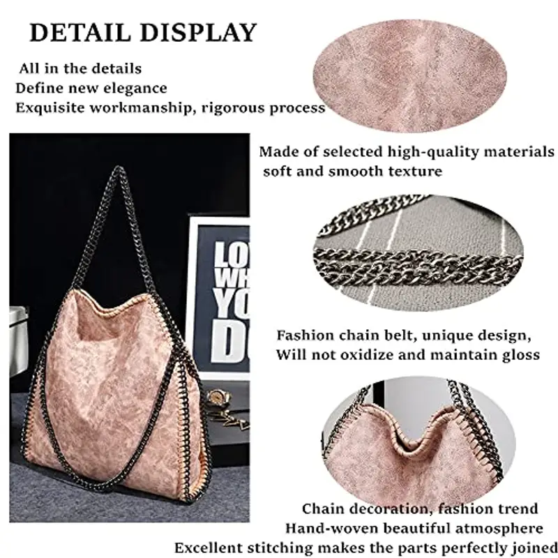 ZIYUEZIKUN Borsa a tracolla Donna Rosa 2268030 miniatura 3