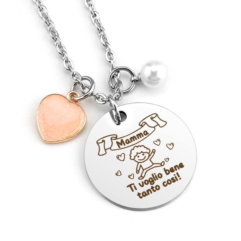 ZKIUOA Collana Regalo Mamma