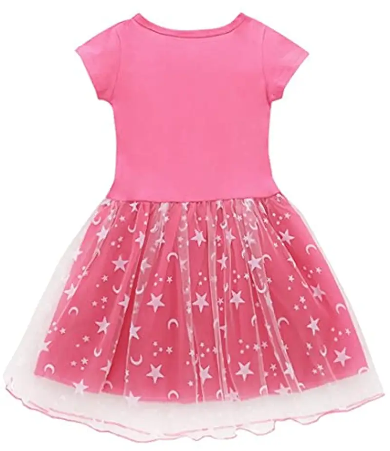 ZKomoL Youtuber Bambina Abbigliamento Vestito Bambina Vestitome Maglietta Bambina (IT, età, 5 Anni, 6 Anni, Regular, Rossa D) miniatura 3