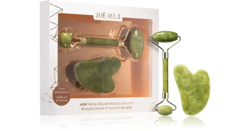 Jade Roller And Gua Sha Tool confezione regalo per il viso