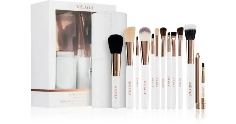 Makeup Set 12 pezzi set di pennelli con custodia