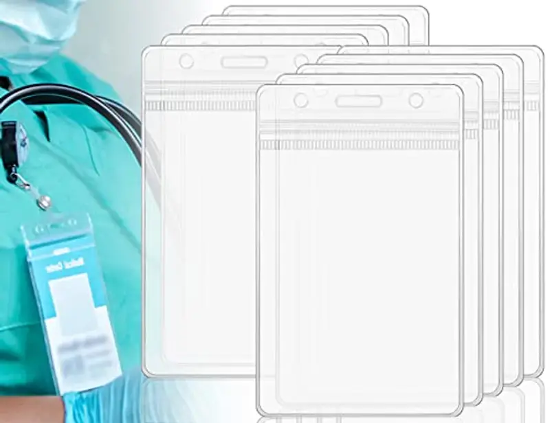 ZoeTekway 10 Pezzi Trasparente Carta d'Identità Copertura Portacarte ID Impermeabile Carta di Credito per la Protezione Perfetta della Carta per la Patente di Guida e Altre Carte di Credito