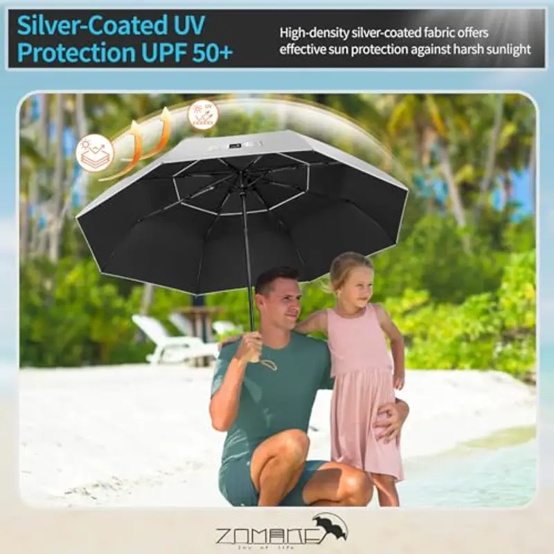 ZOMAKE Ombrelli Uomo Nero 1991052 miniatura 2