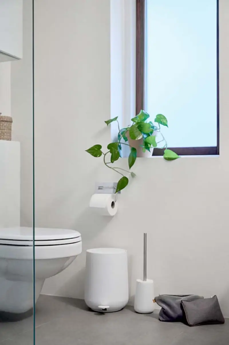 cestino dei rifiuti 3 L Bianco miniatura 2