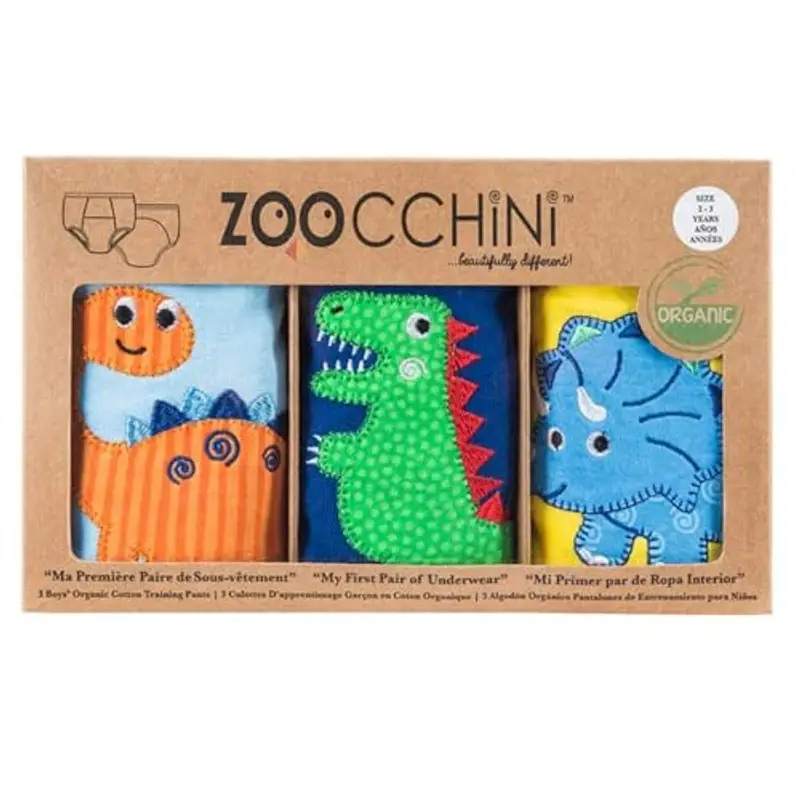 Zoocchini Mutandine Apprendimento al Vasino - Set Mutandine Lavabili Bambino 3T-4T, 0.184 kilograms, 3 unità miniatura 2