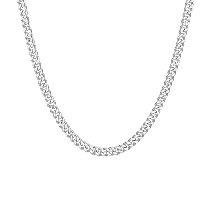 Zuofan Collane Uomo Argento 808051