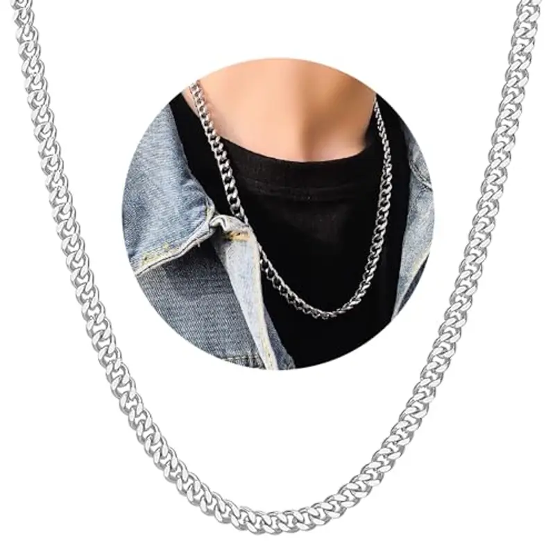 Zuofan Collane Uomo Argento 808051 miniatura 2