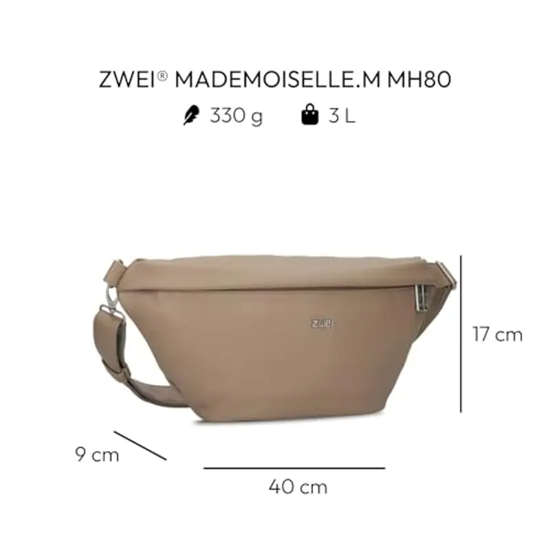 zwei Mademoiselle.M MH80 Crossbag Hazel miniatura 2