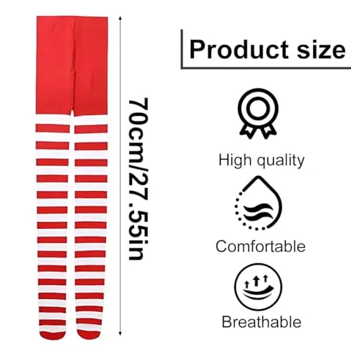 ZXUPOI a righe collant a righe Collant per bambini collant da strega miniatura 2