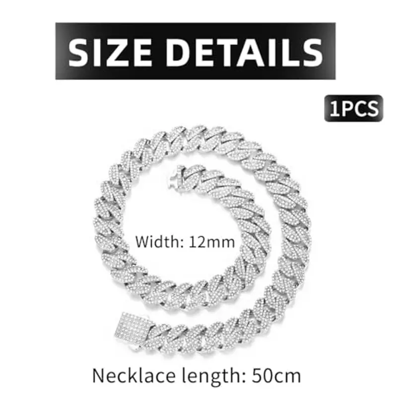 ZXUSHE Collane Uomo Argento 807933 miniatura 2