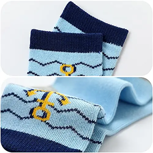 ZYUPHY 10 Paia Calzini Bambino Cotone Unisex Multipack Calzini Neonato Simpatico Cartone Colorati Animato Morbido miniatura 2