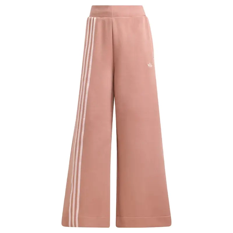 Pantaloni 'Off Placed 3-Stripes Wide' cipria / rosa antico
