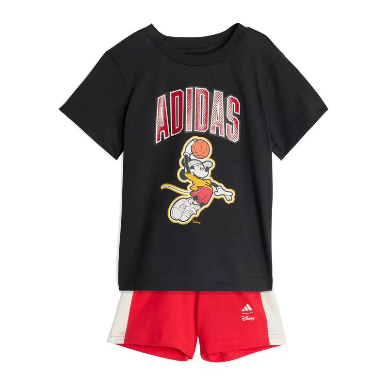 Set di T-shirt e Shorts da bambino adidas Disney Mickey...