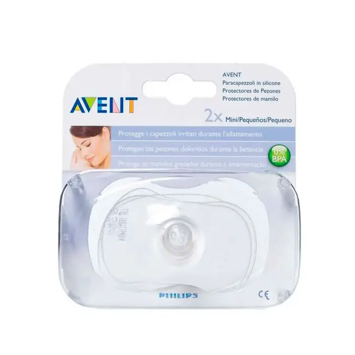 Scudi per capezzoli in silicone Avent 2 Mini