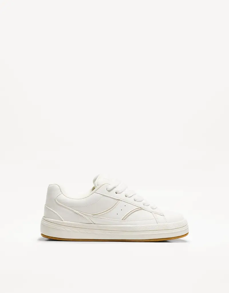 Bershka Scarpe Da Skate Donna 42 Bianco