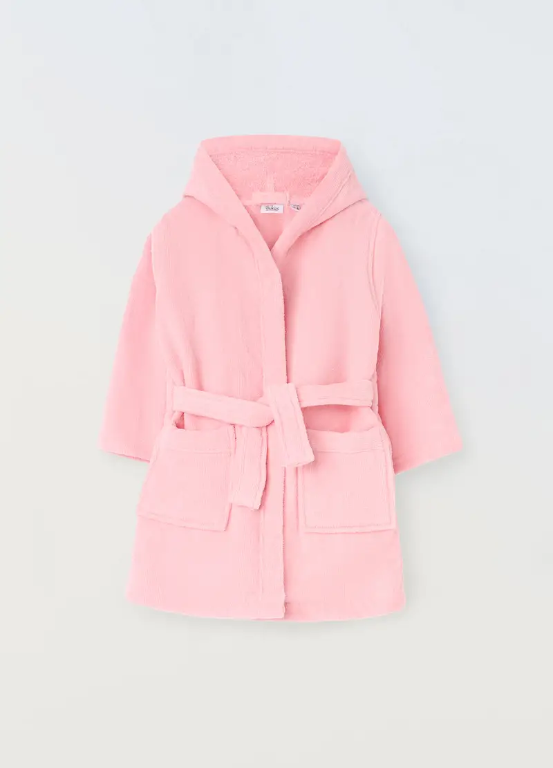 , Accappatoio In Puro Cotone Neonata, Bambina, Rosa pastello