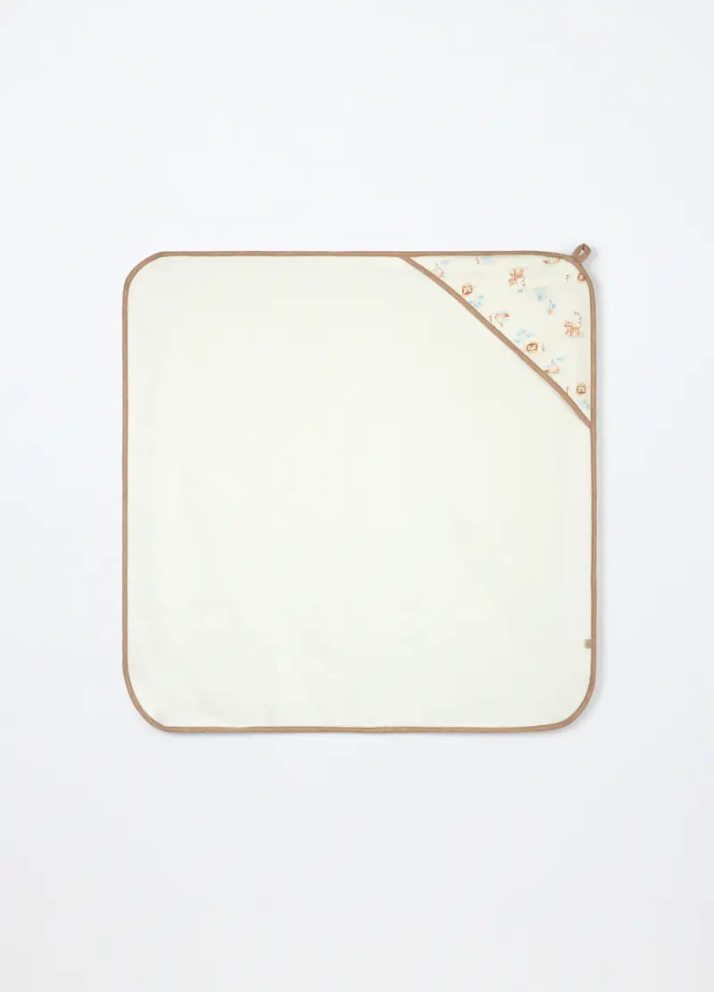 , Asciugamano Con Angolo In Spugna Di Puro Cotone, Neonata,...