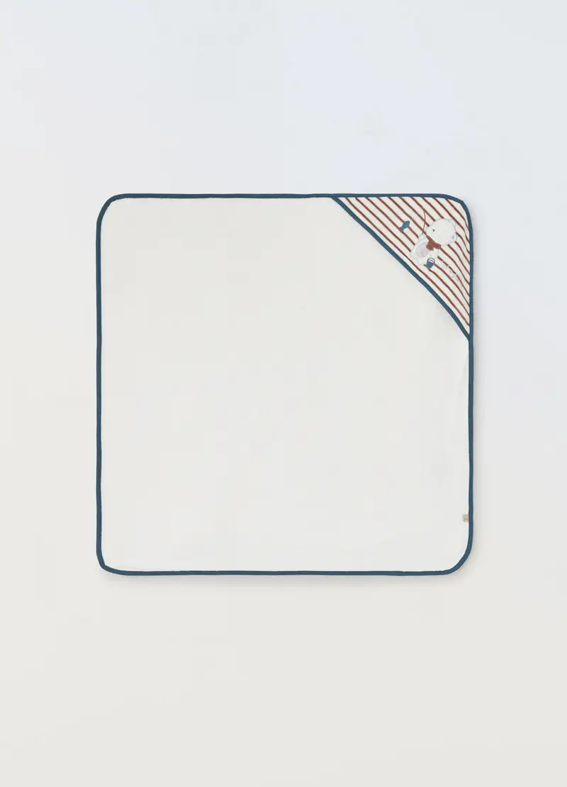 , Asciugamano Con Angolo Neonato, Blu scuro, .U