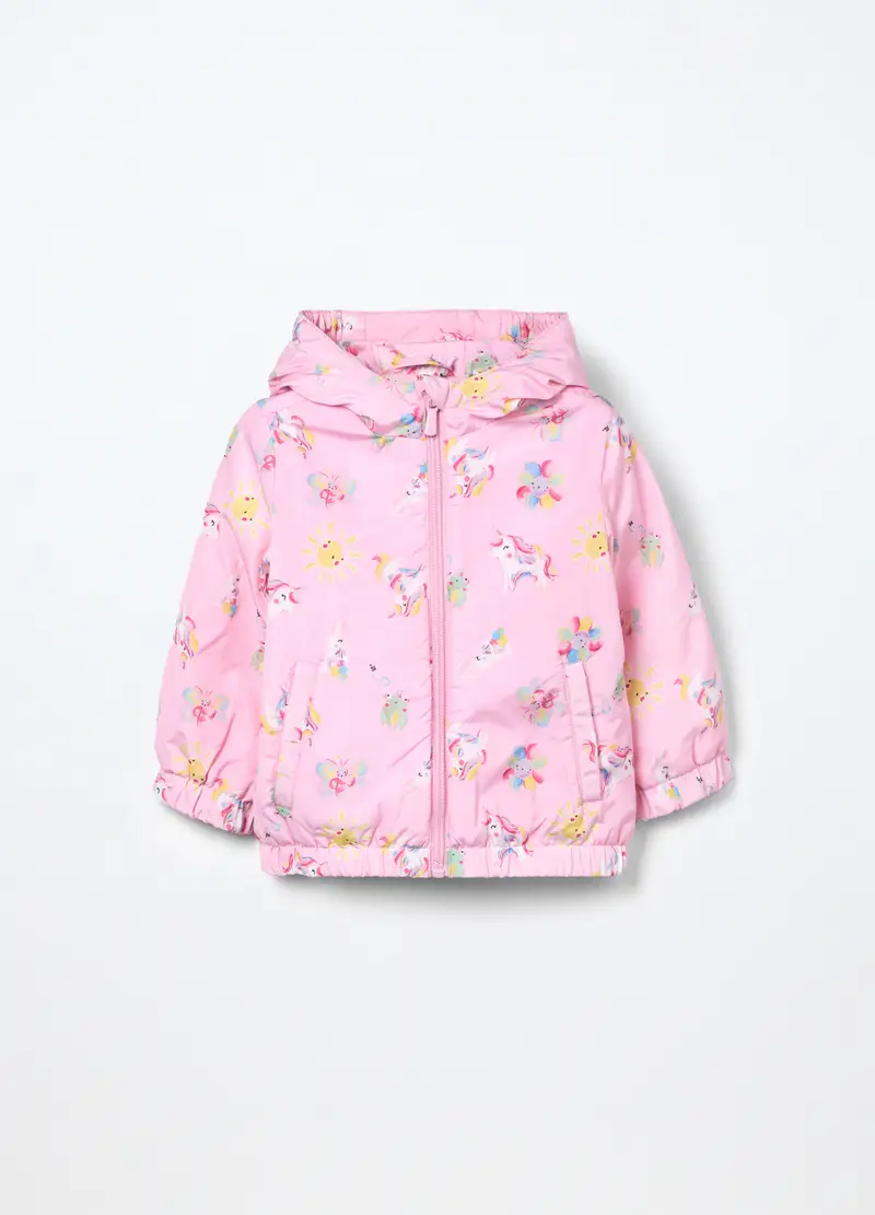 , Giacca A Vento Con Cappuccio Neonata, Bambina, Rosa chiaro