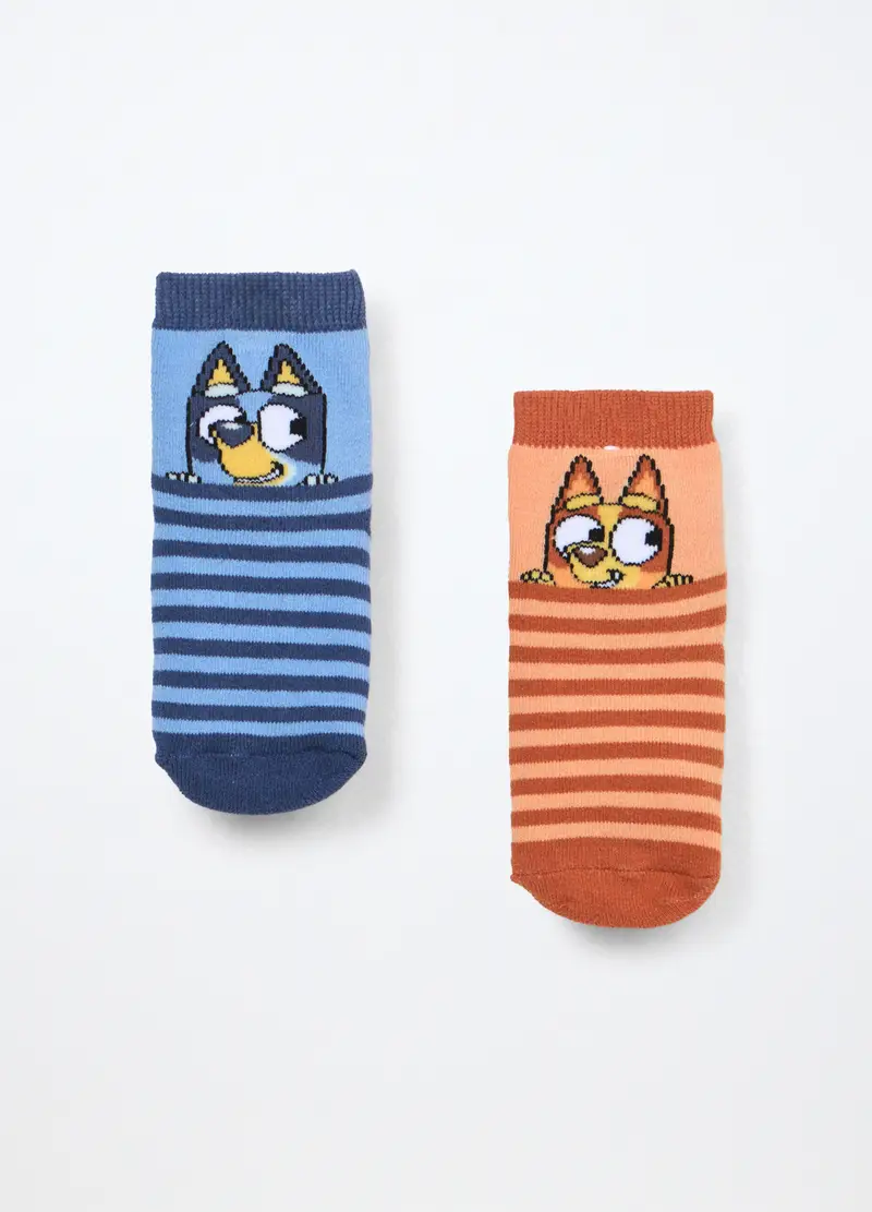 , Pack 2 Calze Corte Antiscivolo Bluey Neonato,...