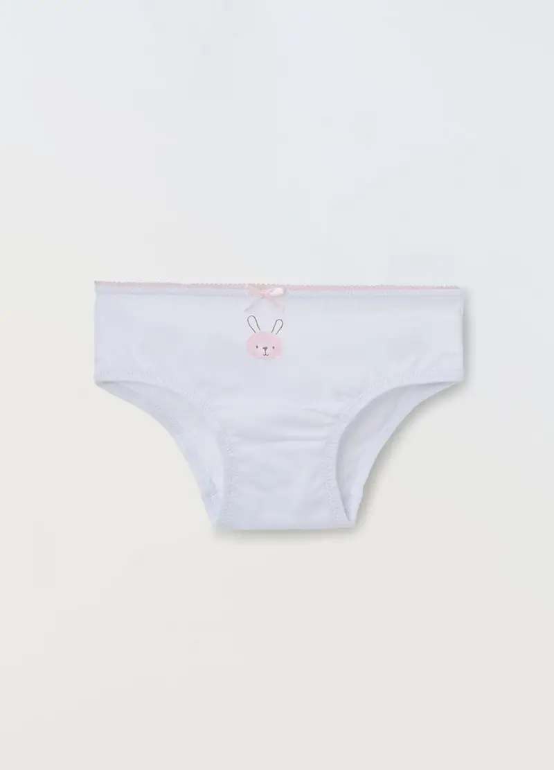 , Pack 5 Slip In Puro Cotone Neonata, Bambina, Rosa chiaro