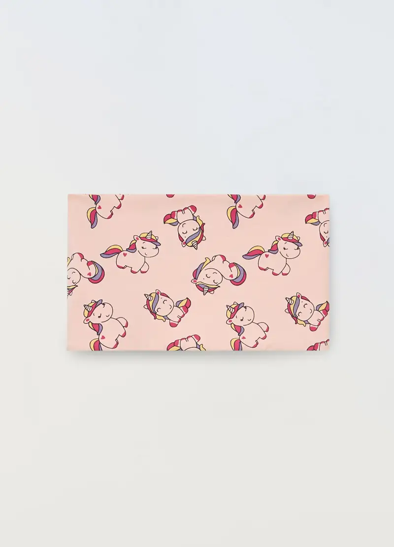 , Scaldacollo In Cotone Stretch Neonata, Rosa, .U