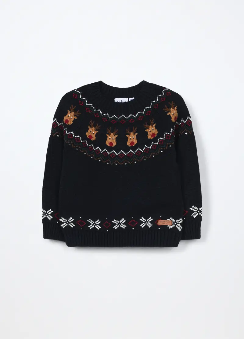 , Tricot In Puro Cotone Neonato, Bambino, Blu scuro