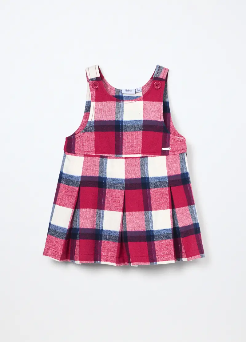 , Vestito In Flanella Di Cotone Neonata, Bambina, Rosa fuxia