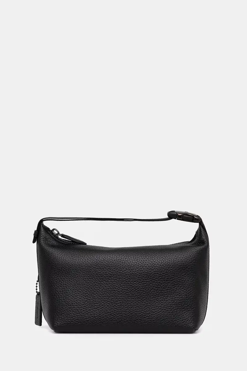 astuccio per trucchi in pelle colore nero CAN36