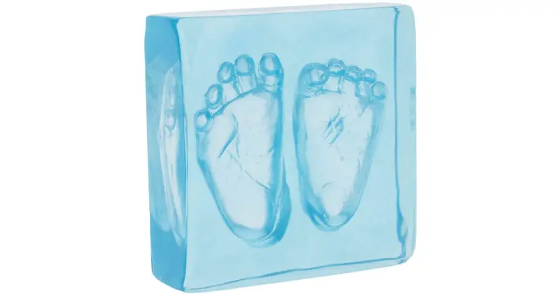 Crystal Memories DeLuxe 3D Frame Handprint & Footprint set...