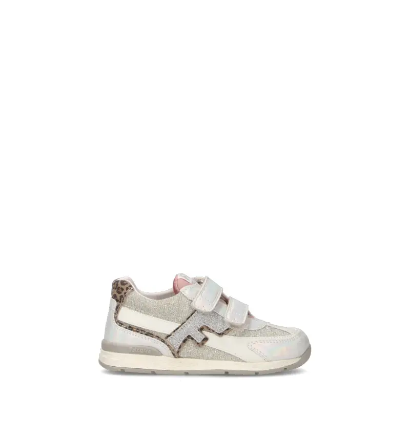 Sneaker bimba argento in pelle Vario
