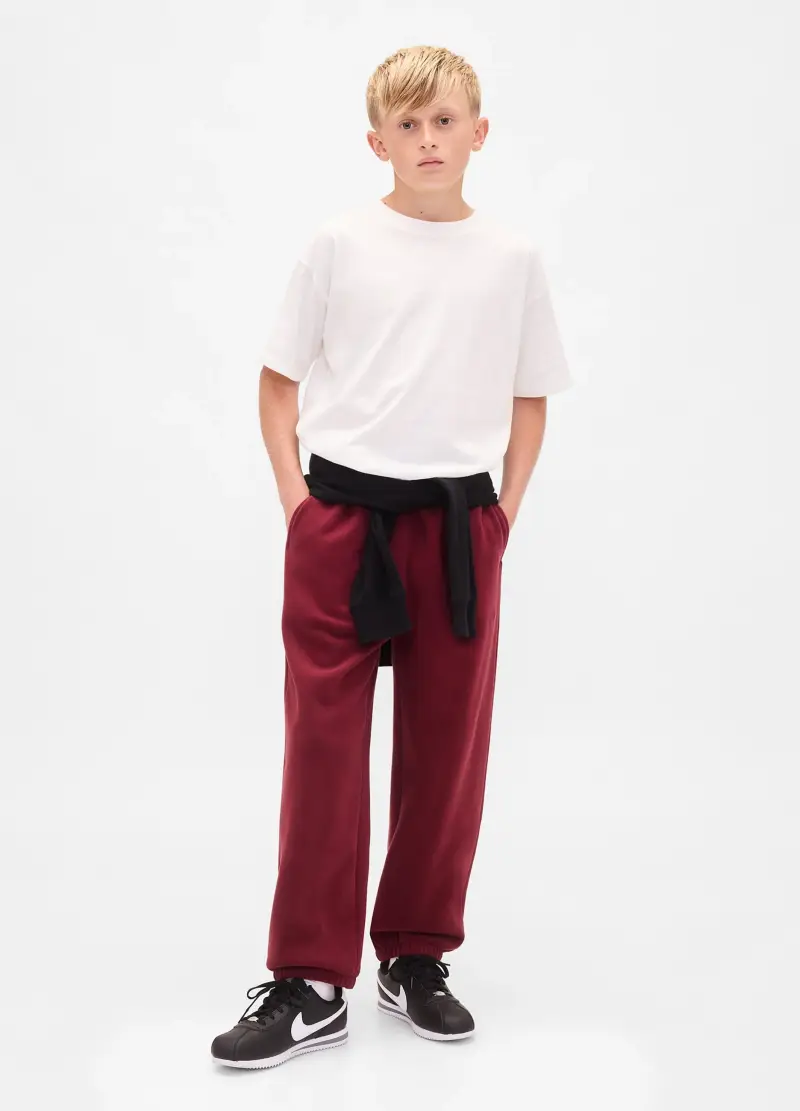 , Pantaloni Jogger Rossi Per Ragazzo, Bambino, Rosso