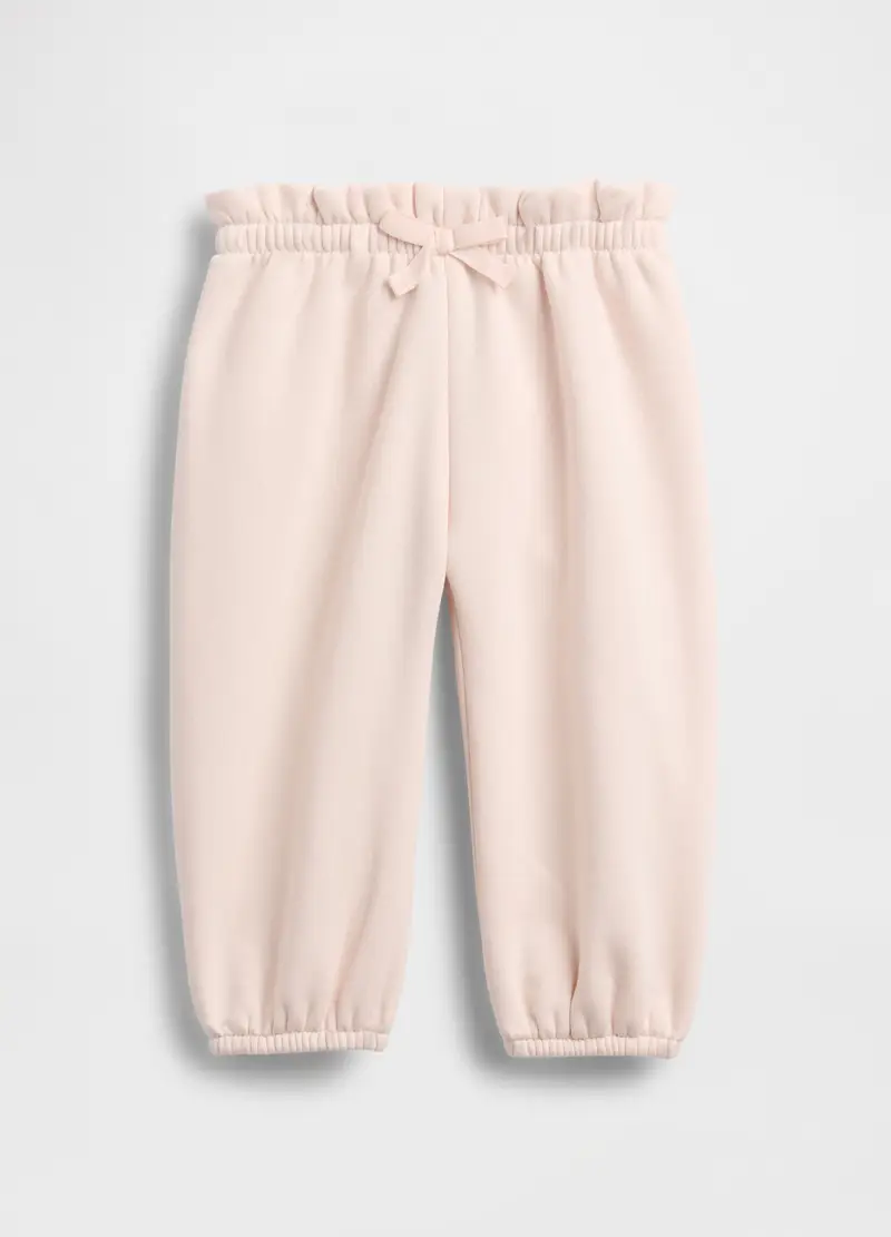 Pantaloni rosa da neonato in misto cotone, Beige