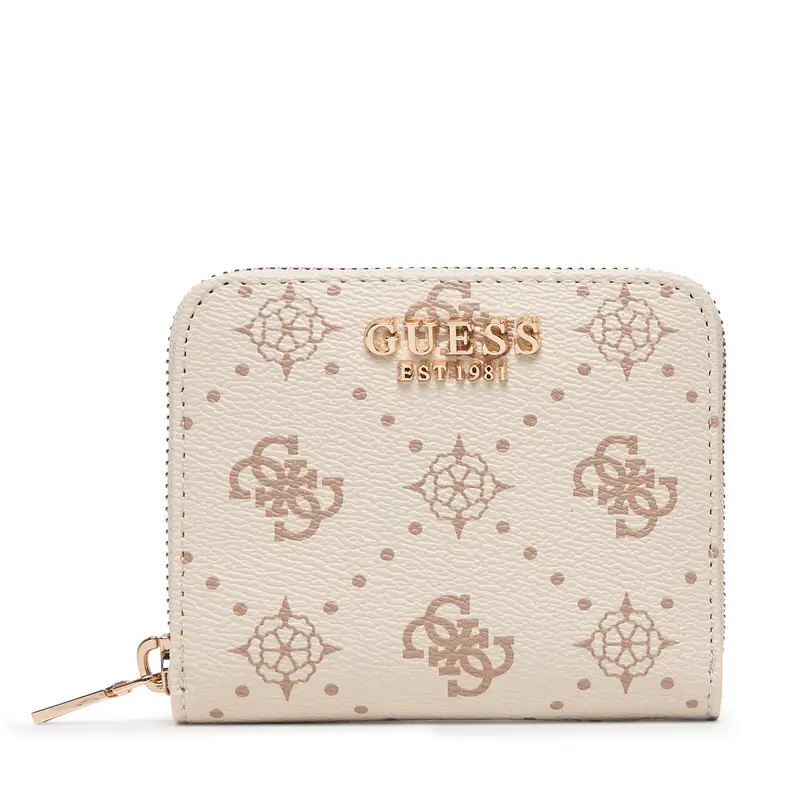 Portafoglio Guess Carrie Logo Slg SWGP98 98137 Écru Écru