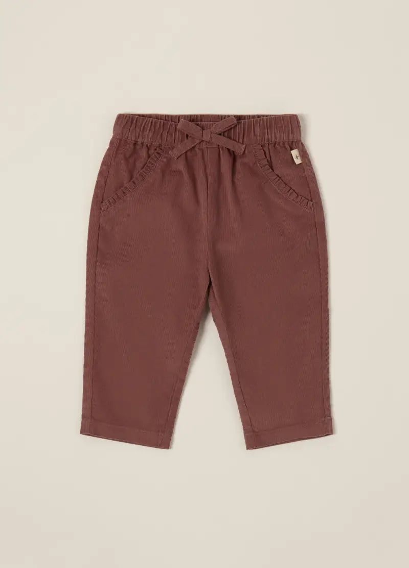 , Pantaloni Rosa In Velluto A Coste Per Bambina, Neonata,...