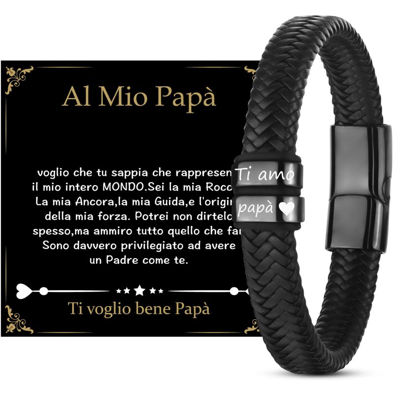 MERCLIX Bracciale Uomo Festa del Papà - Acquista Online su Merclix