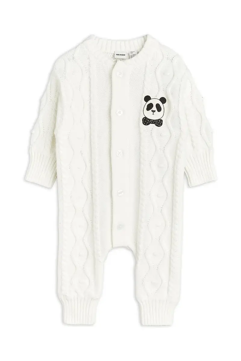 rampers in cotone neonato/a Panda 2564011011 Bianco