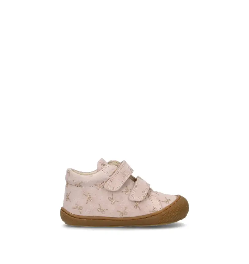 Sneaker bimba beige in suede Vario