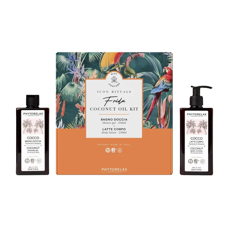Cocco Coconut Oil KIT - Bagnoschiuma,Cofanetto viso e corpo